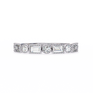 Lujo Baguette Cut Lab Grown Diamond Ring IGI Certified VVS D E 14K Rose Yellow White Gold Joyería fina para mujeres - Product Image 1