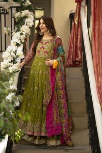 ผู้หญิงอินเดียที่ดีที่สุดสวมใส่ Sharara ออกแบบ Salwar Kameez Readymade Plazzo ชุดแต่งงานชุดเย็บปักถักร้อย - Product Image 2