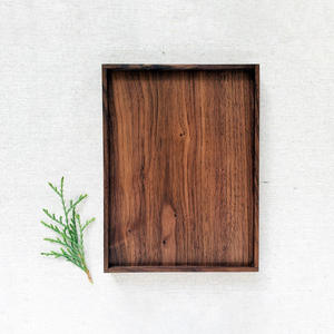 Nouveau plateau en bois design brun naturel taille personnalisée et plateaux de service en bois design fabriqués au Vietnam - Product Image 4