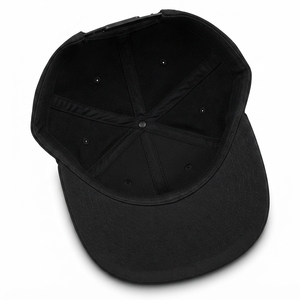 Gorra Snapback Negra Personalizada OEM ODM al por Mayor, 6 Paneles, Visera Plana, Bordado 3D, Letras y Logotipo Personalizados, Estilo Casual Deportivo, 100% Algodón - Product Image 4