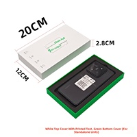 Boîte d'emballage personnalisée avec logo pour ordinateur et téléphone portable, style tiroir, insert en mousse découpée, couvercle à fenêtre transparente, base en papier/carton, vente en gros