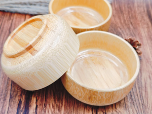 Cuenco de bambú natural grabado a petición Presentación de comida natural Decoración Ecológica Productos vietnamitas al por mayor - Product Image 4