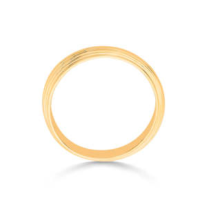 แหวนสแตนเลสสตีลชุบทอง 18k ลายเปลือกหอยเรขาคณิต - Product Image 5