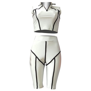 <b>Women</b> Solid Fitness Suit Yoga Set Custom Made Cross Back Bra Running Shorts Sports Jacket Gym <b>Leggings</b> Breathable Quick Dry - Product Image 5