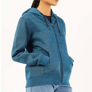 Men's Full <b>Zip</b> Fleece Knitted Breathable Hoodie <b>Jacket</b> Premium Cotton Blend <b>Zip</b> <b>up</b> Hoodie Custom Logo Front - Product Image 3