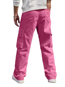 Pantalones Vintage de talla grande para hombre 2025, lona de punto ligero de alta calidad, estilo lavado de cintura media de secado rápido - Product Image 3