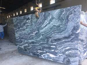 Comptoirs et carreaux de sol en granit poli Dalle de marbre calcite bleu Volga au design moderne pour la cuisine et la salle à manger - Product Image 4