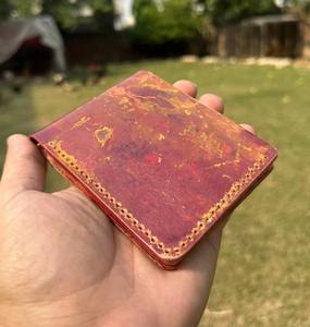 Anwar Enterprises <b>Men's</b> Vintage Style Landscape Pattern Genuine Leather Wallet RFID Blocking Customizable Size Open Fold Closure - Product Image 2