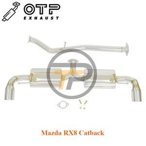 Ống Xả OTP Catback Cho 2004-2011 Mazda <span class=keywords><strong>RX8</strong></span> RX-8 Catback Hiệu Suất Cao SUS304 Bằng Thép Không Gỉ - Product Image 2