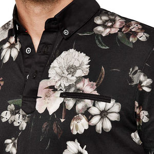 Polo de algodón con estampado de logotipo para hombre, camiseta de manga corta transpirable, de alta calidad - Product Image 6