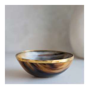 Le bol de service naturel Vaisselle écologique Vaisselle de table Corne de caviar Bol en corne polie Accessoire de vie vert - Product Image 3