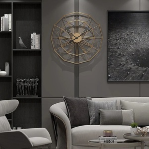 Reloj de pared de metal dorado moderno para pasillo y boda, reloj de pared de metal decorativo de lujo creativo para sala de estar y dormitorio - Product Image 4