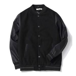 แจ็คเก็ตวาร์ซิตี้คุณภาพสูงแบบ OEM - แจ็คเก็ตเบสบอลวาร์ซิตี้แบบกำหนดเองสำหรับผู้ชาย แขนหนังปักด้วยไหมเชนิลล์ - Product Image 5