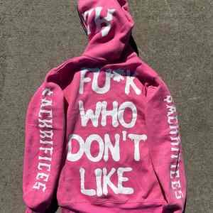 เสื้อฮู้ดแบบรูดซิปสำหรับผู้หญิงเสื้อสเวตเชิ้ตแบบสวมศีรษะโอเวอร์ไซส์ผ้าฝ้าย3D ออกแบบได้ตามต้องการ - Product Image 5