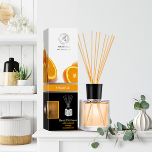 Diffuseur de parfum Aromatika Orange 200ml avec huile essentielle naturelle, parfum d'ambiance longue durée aux agrumes doux - Product Image 4