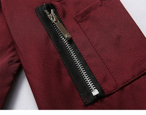 Blousons Bomber de Qualité Supérieure à Motif Uni pour Conception Personnalisée Blouson Bomber Baseball Uni à Lettres - Product Image 3