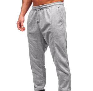 Pantalons de jogging décontractés pour hommes, logo personnalisé, pantalon de survêtement, coupe ample, taille mi-haute, design plat, coton léger, respirant, séchage rapide, cordon de serrage - Product Image 5
