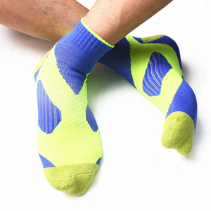 High Quality Athletic <b>Socks</b> Non-Slip Yoga Grip <b>Socks</b> Breathable Cotton <b>Knitted</b> Ankle <b>Socks</b> for Women Men Youth Summer Sports - Product Image 2