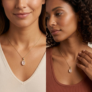 Piedra lunar arcoíris, plata de ley 925, forma ovalada, colgante chapado en oro, joyería, regalo para ella - Product Image 6