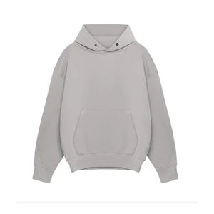 OEM Wholesale 100% Cotton Oversized Hoodie <b>Plain</b> Blank Custom Logo <b>Men</b> <b>Hoodies</b> - Product Image 3