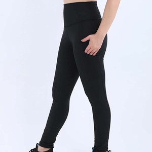Best Selling Solid Customize Gym <b>Leggings</b> <b>Butt</b> <b>Lifting</b> High Waist Sweat-Wicking Yoga Pants Spandex/Nylon Female Elastic Waist - Product Image 6