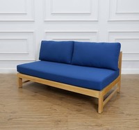 SOFA MADERA TECA EXTERIOR PROFUNDO 2 ASIENTOS HECHO MADERA MACIZA DE INDONESIA