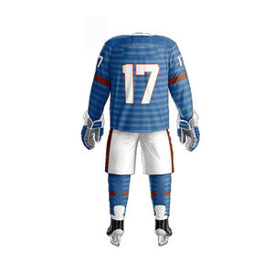 Nouvel arrivage Vêtements de hockey sur glace d'équipe de jeunes sur mesure Maillot d'entraînement sublimé Ensemble uniforme pour hommes OEM - Product Image 5