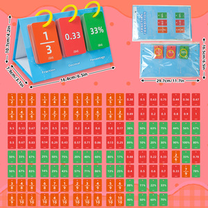 Phân số của trẻ em giải quyết THẺ FLASH, toán học THẺ FLASH - Product Image 6