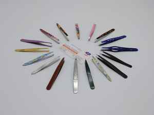 Pinces à cils en acier inoxydable, acier japonais, haute qualité, professionnelles, ergonomiques, confortables / Réduit la fatigue des mains - Product Image 2