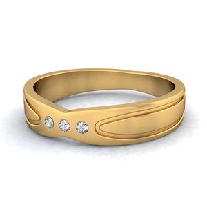 Ishi แหวนเพชร18K สำหรับผู้ชาย - Product Image 1