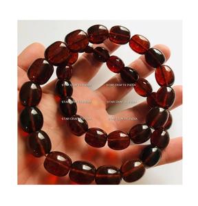 Collier fait main pour femmes en résine grosses perles et cordon en cuir déclaration gros colliers de perles bijoux de mode - Product Image 1