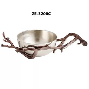 Bol en céramique décoratif design, intérieurs modernes, décoration de salle à manger, non toxique, sûr, fabriqué par ZAHID EXPORTS, grossiste, plaqué - Product Image 3