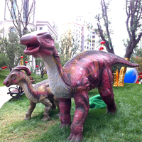 Modèle de dinosaure Animatronic électrique réaliste pour enfants parc à thème Dino en métal d'intérieur pour parc d'aventure de centre commercial