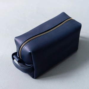 Kit de bolso Dopp de cuero genuino personalizado para hombres, neceser de viaje con cierre de cremallera y patrón de logotipo, bolsa de cosméticos para hombres, bolsa de viaje con cierre de cremallera, 2017 - Product Image 5