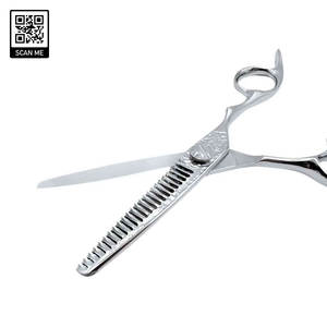 Juego de Tijeras de Peluquería Profesionales de Acero Inoxidable, Tijeras de Corte y Entresacado, Kit de Peluquería con Tensión Ajustable - Product Image 5