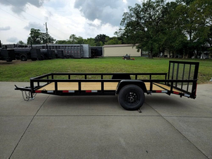 Remorque utilitaire à queue de pieu 5x14, thermolaquée avec porte, essieu 3 500 lb (2001-3 000 kg), 7x14 pi, 6x12 pi, 7x16 pi, approvisionnement en gros - Product Image 3