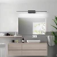 Miroir de salle de bain moderne simple lumière led applique murale miroir coiffeuse éclairage lampes murales de toilette