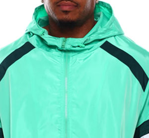 Chaqueta Cortavientos Personalizada con Logotipo, Impermeable, Ligera, de Poliéster y Nailon, para Hombre, Conjunto Deportivo para Exteriores - Product Image 6