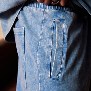 2025 nouveau Style coton lavage à l'acide pantalon respirant Style décontracté prix raisonnable hommes lavage à l'acide pantalon - Product Image 5