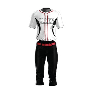 2026 OEM DesignCustomizable Short Sleeve Baseball Team Uniforms Sublimation Printing Full Buttons Baseball Jersey Breathable - Product Image 1