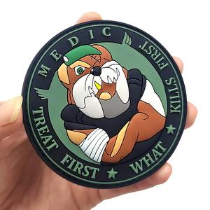 O2025 Cheap sale PVC Rubber <b>Patch</b> with Glow Accent, Hook <b>Back</b>, and Rugged Finish for Packs and Airsoft Uniforms - Product Image 4