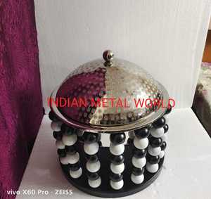 Cazuela de madera sólida y acero inoxidable, último diseño, hecho a mano, novedad - Product Image 2