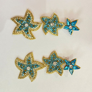 Pendientes de aro de moda con cuentas de verano hechos a mano 14K 24K chapado en oro rosa para fiestas y ocasiones de regalo - Product Image 2