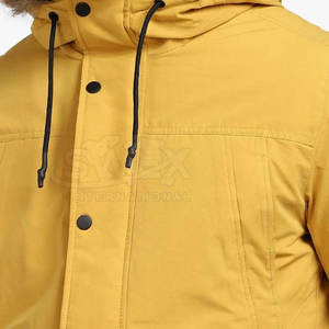 Veste parka décontractée pour homme en couleur unie 2025, streetwear, nouvelle mode, coupe-vent, veste parka pour homme - Product Image 6