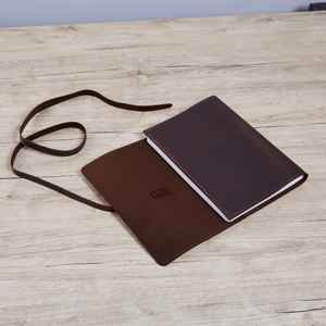 Protège-cahier A5 en cuir véritable robuste et anti-odeur pour bureau de direction, avec étui et organisateur de journal rechargeable - Product Image 3