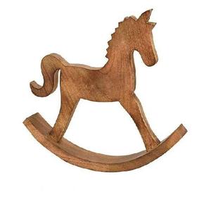 Escultura de caballo de madera hecha a mano, recorte de pino, diseño moderno, con acento de animales para Decoración de mesa sala de estar, estatua de perro para hombre - Product Image 3