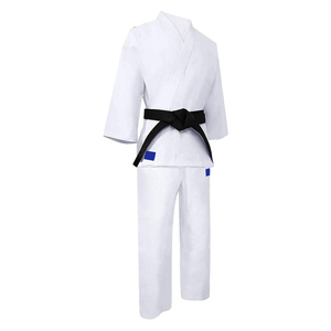热销专业男士空手道制服纯色武术套装定制Logo直销厂家柔道制服 - Product Image 2