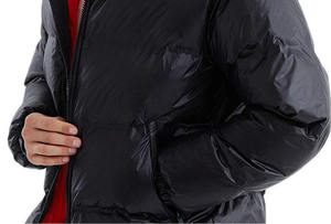 Veste matelassée unisexe élégante, isolante, légère, coupe-vent, à capuche, en toile durable, rembourrée de coton, avec doublure en coton - Product Image 4