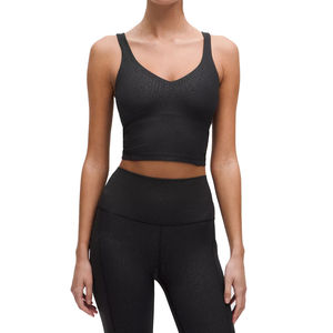 2025 New Design Sportswear Custom Logo Fit Activewear Workout Yoga Tank <b>Top</b> for <b>Woman</b> Casual Knitted <b>Vests</b> for <b>women's</b> - Product Image 1