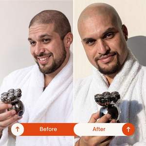 Afeitadora Rotativa Íntima para Hombre, 7 Cabezales Flotantes, Doble Cuchilla, para Cara, Nariz y Cuerpo, Resistente al Agua y con Certificación IPX7 - Product Image 5